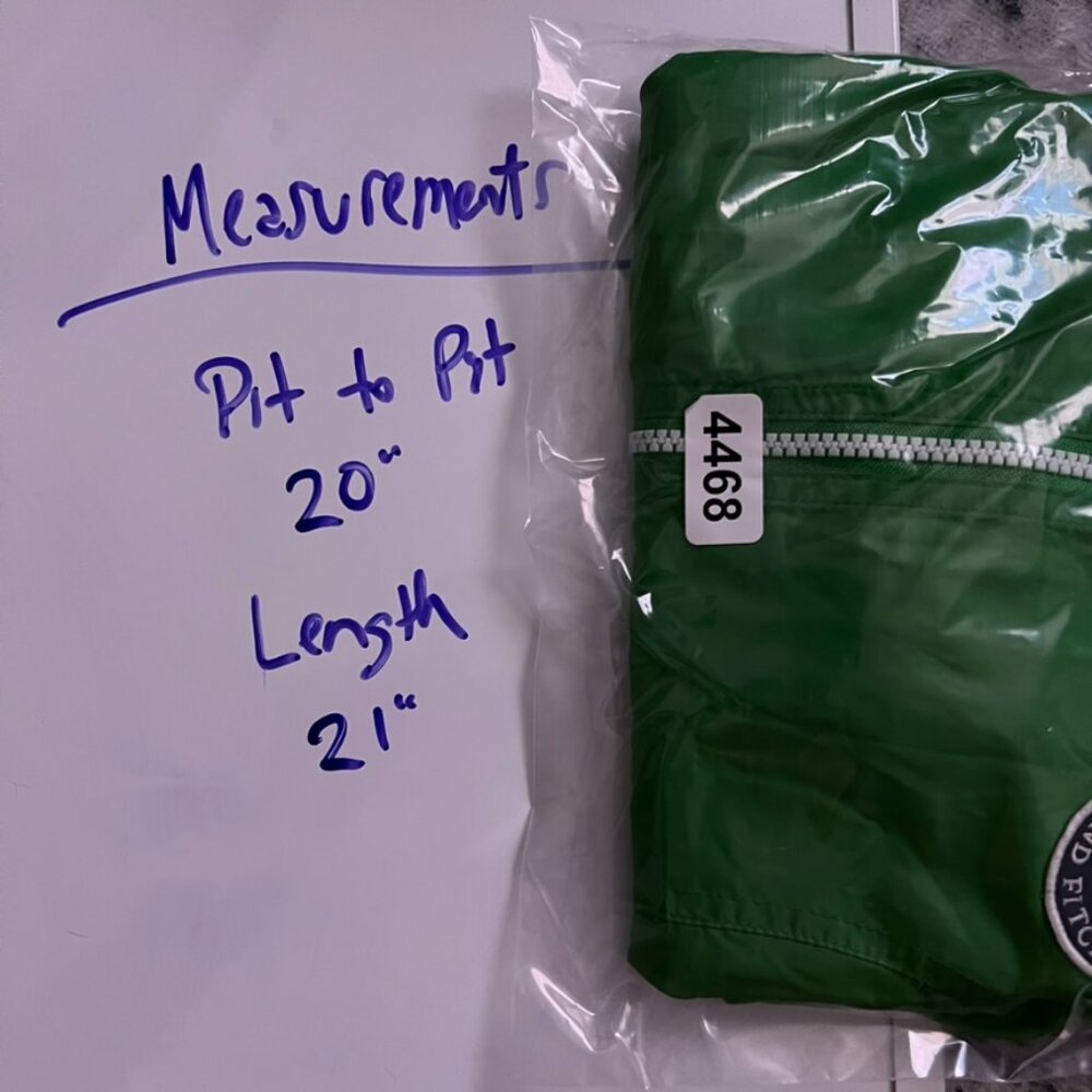 Abercrombie & Fitch Y2K Green Windbreaker sailor stripe preppy nautical - Picture 12 of 12